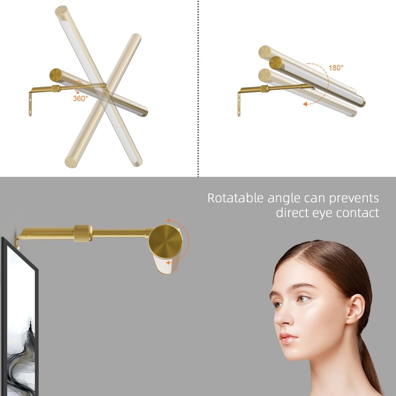 Coinmit 24" Plug in Picture Light 9W Gold Art Light