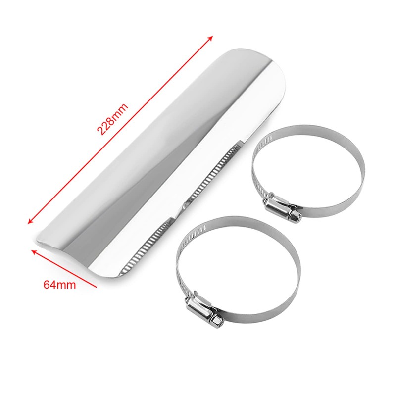Motorcycle Heat Guard Cover, Universal Motorcycle Exhaust Pipe Heat Shield