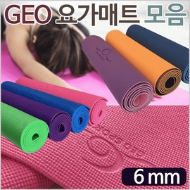 GEO 6mm Compressed Yoga & Pilates Mat GEO Yoga Mat (Blue - Premium Bag Included) 3ea