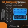 maXpeedingrods 10Pcs 1/2 Inch Drive Torx Impact Socket Set, Impact