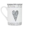 Haysoms Beautifully Designed 10th Tin Wedding Set of Ceramic Mugs