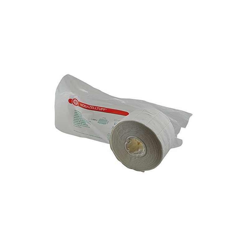 Nobazelltupf® Cellulose Swab, Zellstoffpads Swabs, 4 x 5 cm, 2