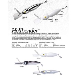 Heddon Hellbender Magnum Downrigger Lure (Silver Plate, 5 1/2-Inch)