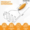Rainspire Potato Masher Stainless Steel, Mashed Potato Masher Kitchen Tool,
