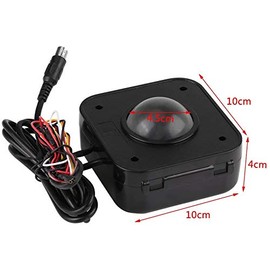 Digitalkey Arcade Gaming Trackball 4.5 cm Diameter with PS2 Plug + PS2 to USB Adapter (Illuminated)