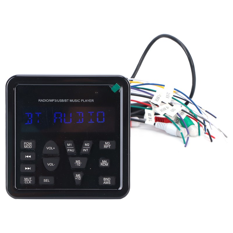 Digital Player USB Bluetooth Waterproof Multifunctional for Automobile Yacht Saloon