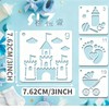 64-Piece Baby Stencil Set, Cute Reusable Stencils for Baby Shower
