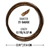 21 Ga Non Tarnish Antique Copper Wire 45 Ft. Each