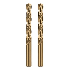 Misuyue 8mm/0.315" M35 Cobalt Drill Bits, 2pcs Metal HSS Twist Drilling Bit, Carbide Drill Bits suitable for Stainless Copper Plastic Hard Materials, Wood Drill Bit