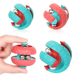 2 PCS Orbit Balls，UHOMENY Spinning Track Balls as Stress Relief for Adults