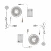 Lights4fun Set of 2 30 LED Light Strips Warm White