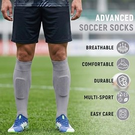 Softball Socks 2 Pairs Team Sport Knee High Cushion Outdoor Soccer Socks for Adult Youth Kids
