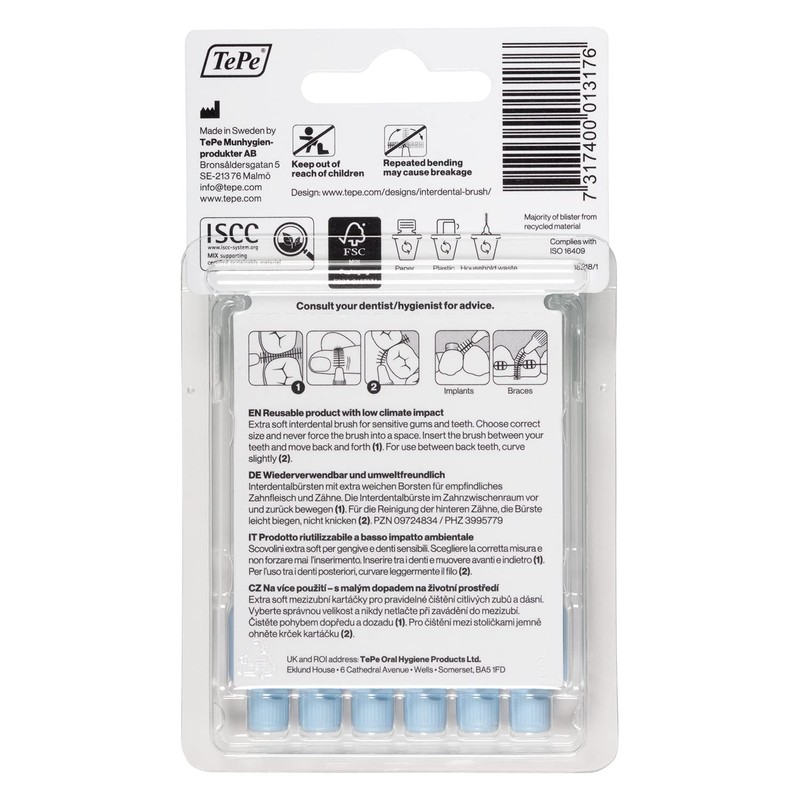 TePe scov XSOFT Blu 0,6