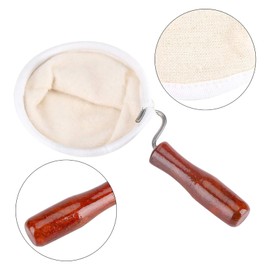 CVNRCLP Reusable Coffee Filter Cloth - Handmade Flannel Strainer with Wood Handle | Washable Tea & Coffee Sock Bag for Home, Office, & Cafe