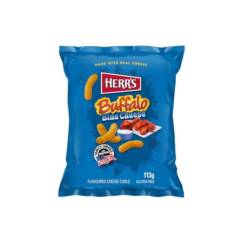 Herr's Cheese Flips Buffalo Blue Cheese - 113g
