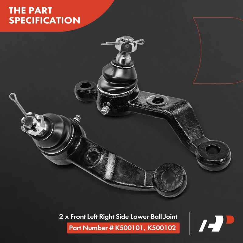 A-Premium Set of 10, Front Lower Ball Joint, Inner &