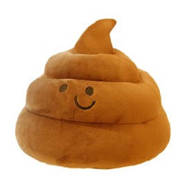 Maxpetus Lovely Plush Simulation Poop, Spoof Gifts, 3D Funny Decoration Pillow (10in, Light Brown)