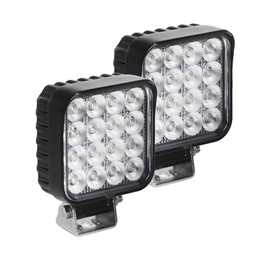 Exzeit 80W Led Work Lights for Truck, 150° Flood Lights for Trucks Mini Excavator Trators Trailer Skid Steer Work Equipment, 12V/24V