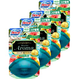 [Bulk Purchase] Liquid Bluelet Aroma Toilet Tank Aroma Cleaner Refreshing Aroma Scent, Refill 2.4 fl oz (70 ml) x 4 Packs