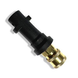 M&M Smartek Quick Coupling Connection Bayonet Adapter 1/4 Inch for Pressure Washers Like - Compatible with Kärcher K2 - K7 Brass Foam Lance Foam Nozzle Pressure Washer Car Wash