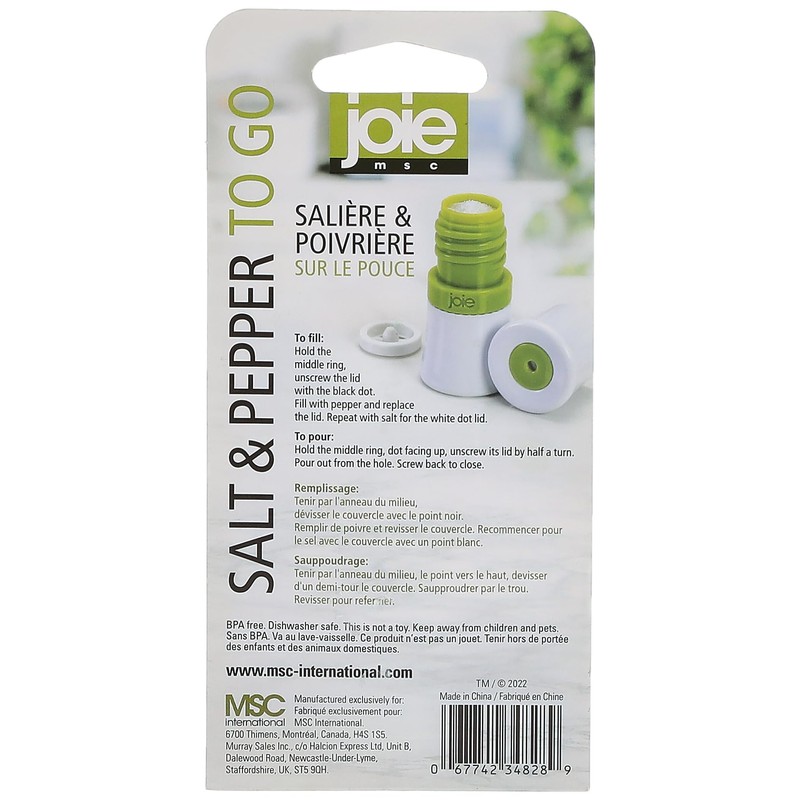 Joie Salt and Pepper To Go Shaker