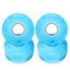 4PCs Set High Elastic PU Skateboard Flashing Wheel 52mm Professional