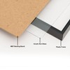 A4MARBLKNG Black Backloader A4 Certificate/Photo/Picture Frame Non Glass