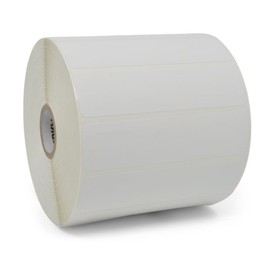 Zebra’s Thermal Transfer Label, Paper 4 inch x 1 inch Z-Select 4000T 1 inch Core 2,260 per Roll 4 Rolls per Ctn Top Coated Paper Perforated 5 inch Outer Permanent Acrylic Adhesive White 83340