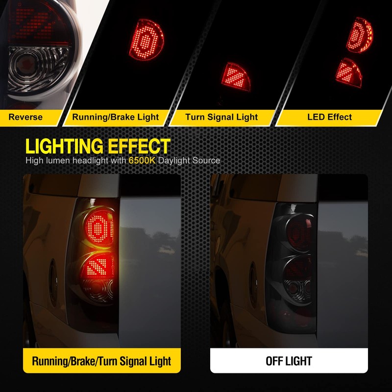 AUTOWIKI LED Tail Lights fit for 1999 2000 2001 2002