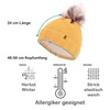 Faera Winter Hat - Warm Lined Faux Fur Bobble Hat