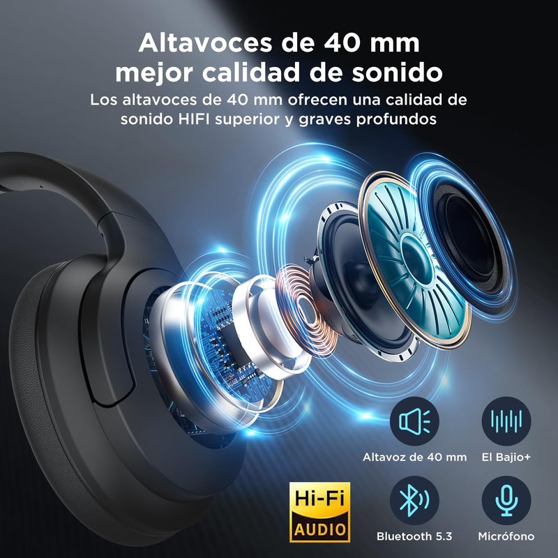 HTC Auriculares inalámbricos con cancelación Activa de Ruido Auriculares inalámbricos