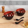 STE-CER Ceramic Ramen Bowl with Chopsticks,6.7 Inch Noodle Bowls,Pho Bowls