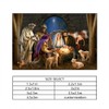 YongFoto 8x6ft Nativity Scene Backdrop Christmas Photo Backdrop Jesus Nativity