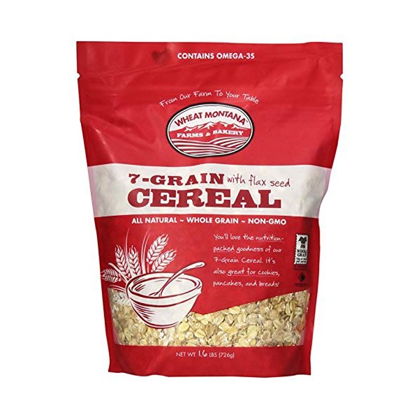 Wheat Montana Farms & Bakery, 7 Grain with Flax Seed Cereal, 1.6 Pound