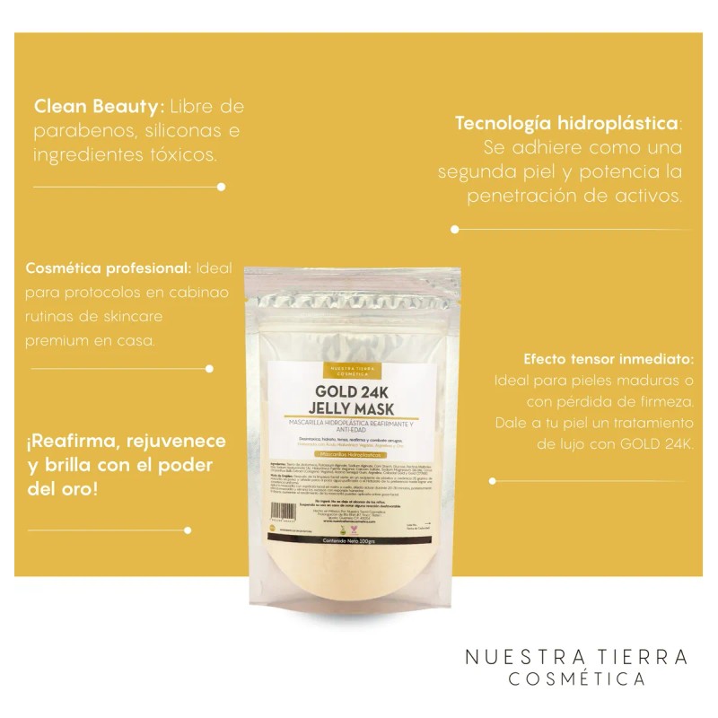 Mascarilla Hidro Plástica Gold Reafirmante