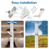 4 Set Pontoon Boat Gate Latch Kit ABS Square Frame