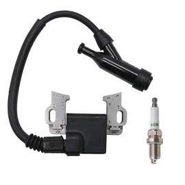 30500-Z5T-003 Four Prong Ignition Coil Module Fits for Honda GX340 GX390 GX240 GX270 with Spark Plug