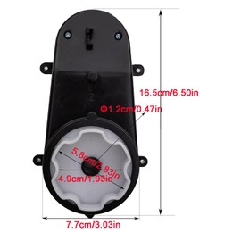 12V390 20000RPM Aperture 0.47in Gearbox with DC Motor, RS390 12V Motor with Gear Box for Kids Ride-Ons Accessories Children Electric Ride On Car and Motorcycle Replacement Parts