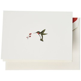 Crane & Co. Hand Engraved Hummingbird Note (RF1406)