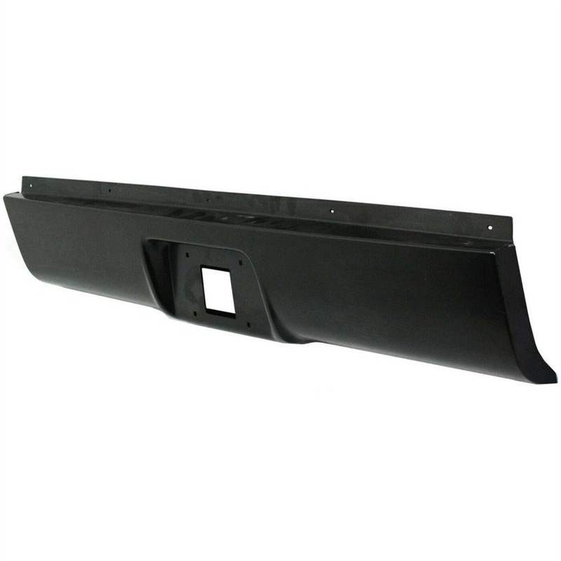 Silscvtt Black Rear Steel Bumper Roll Pan for Fleetside Replacement