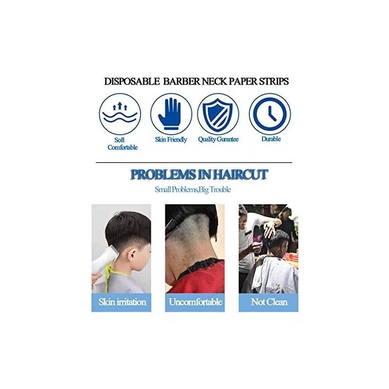 Upstore Tiras Desechables Para Cuello De Peluquero, De 85 Unidades,