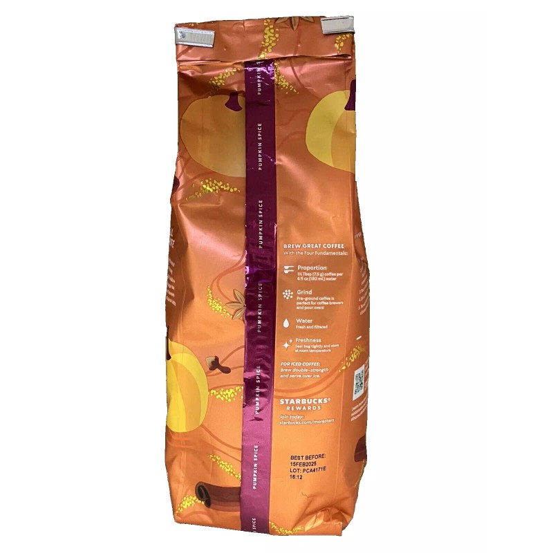 Starbucks Limited Edition Pumpkin Spice Flavored Ground Coffee 17 oz,
