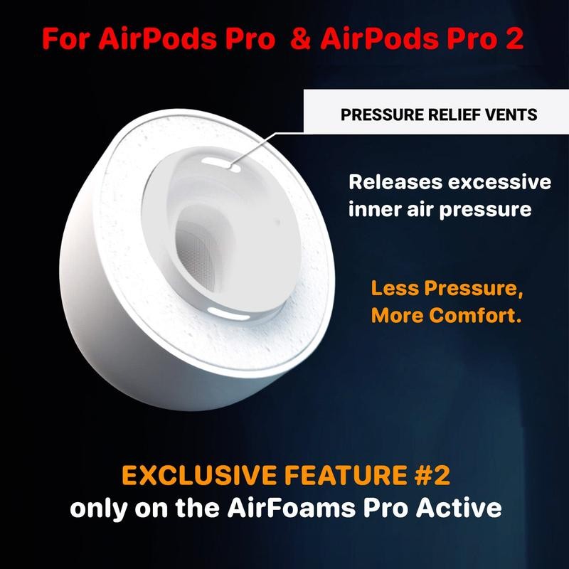 AirFoams Pro Active 2.0 Ear Tips - Size: Medium: 3