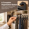 20Pcs Tie Holder Hangers Plastic Necktie Holders for Men Closet
