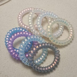 HONAMWINPRO Hair Ties Pink/Blue/Light Blue 3 Colours 3 PCS 000004