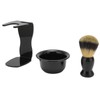 3pcs Shaving Brush Set Beard Shaving Brush Bowl Safety Shaving