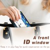 WEFMOSE RFID Small Wallet Keychain with Clear ID Window Zipper
