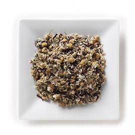 Mahamosa Herbal Flower Tea Blend and Tea Infuser Set: 4 oz Lemon Chamomile Herbal Tea, 1 Stainless Steel Tea Ball Infuser (Bundle- 2 items)(Tea ingredients: Chamomile, lemon peel, and hibiscus, with lemon flavor)