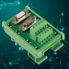 DB9-MG6 DIN Rail Mount Interface Module Male / Female Connector