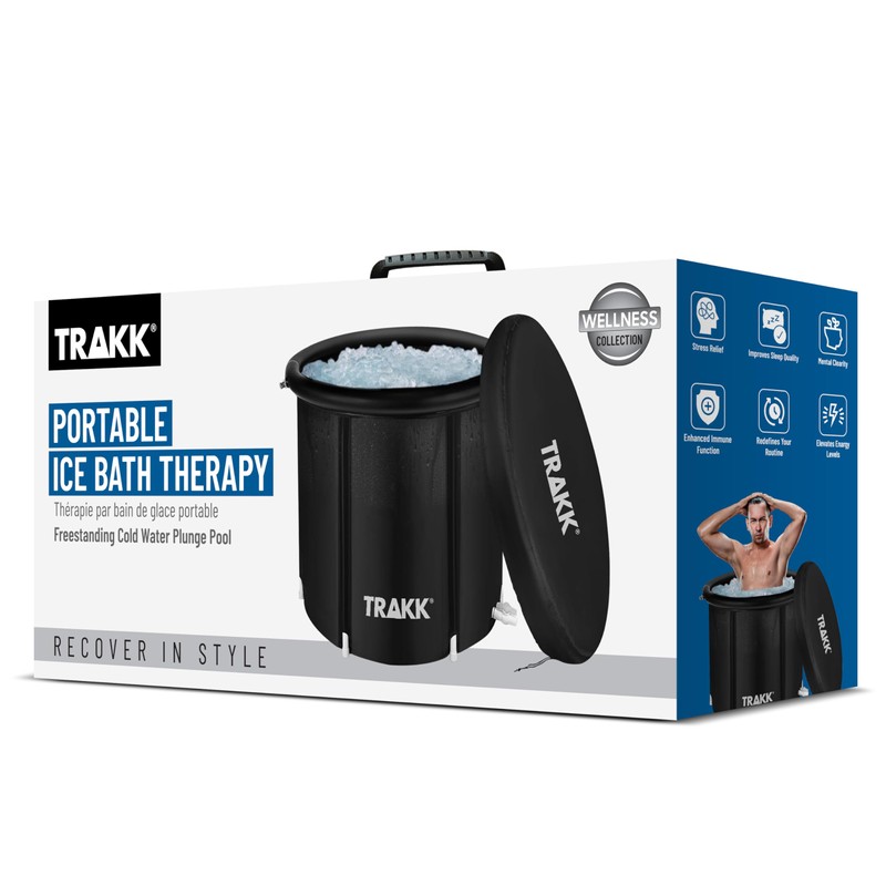 TRAKK Portable Ice Bath Tub Therapy with Cover - 150